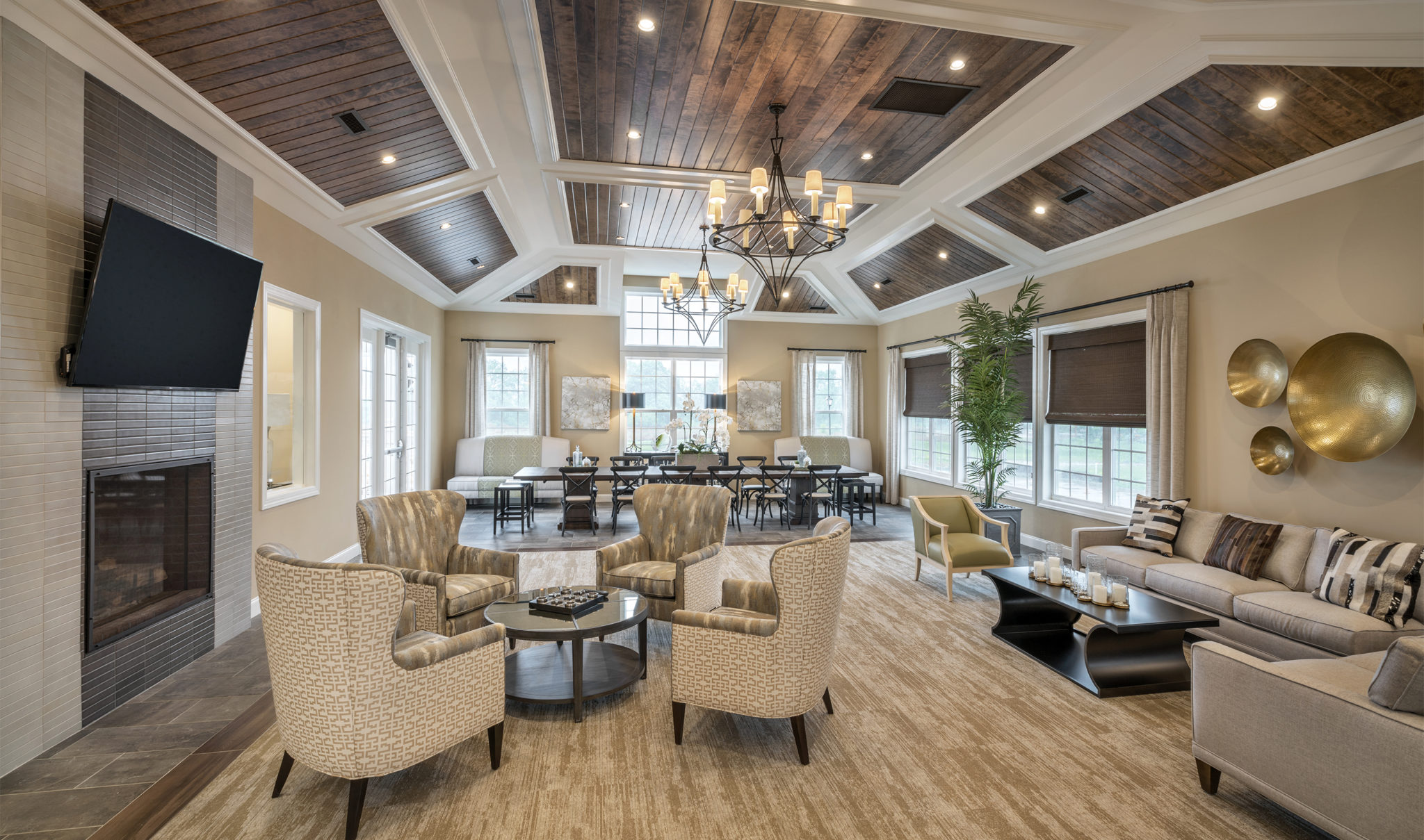 Gacek design group active lifestyle in monroe great room