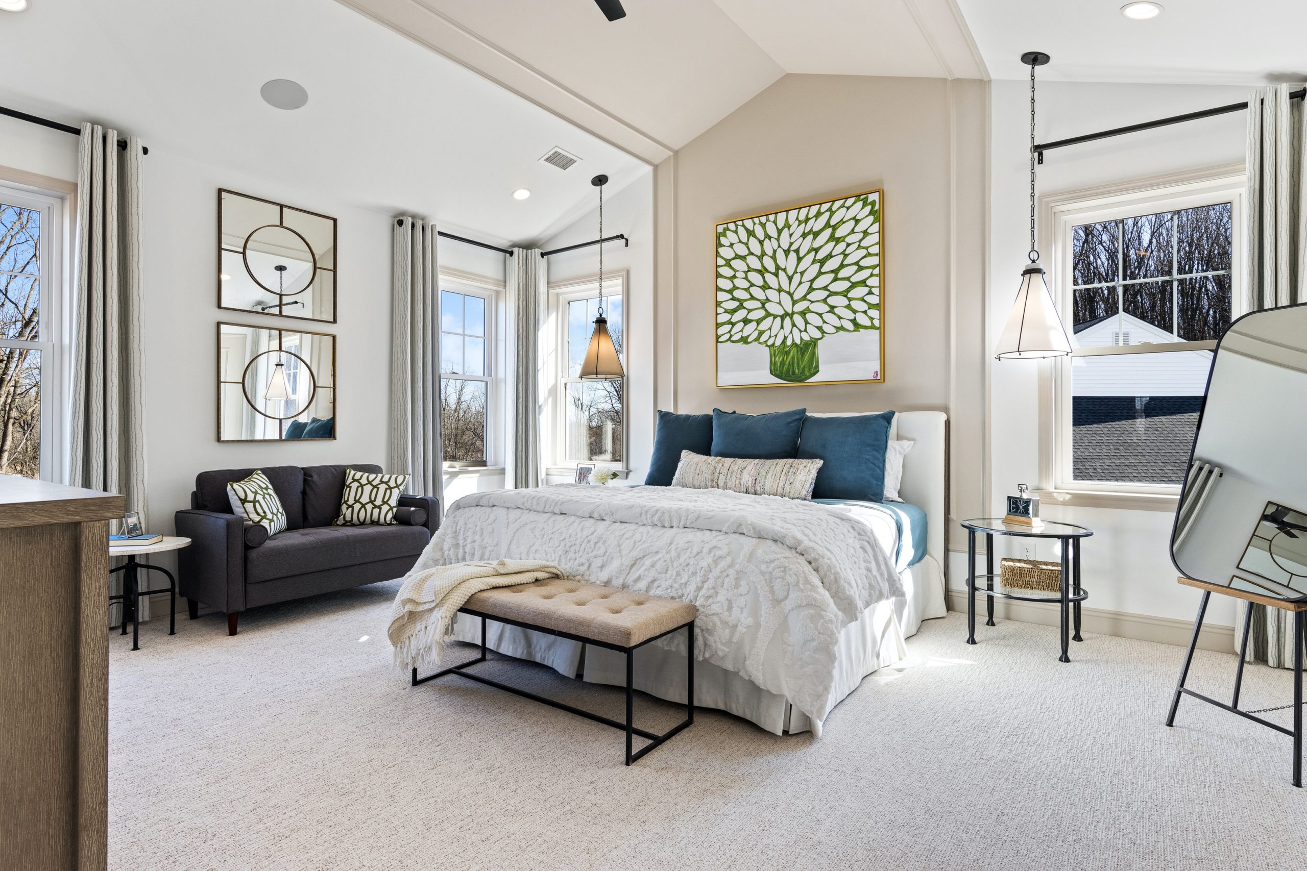 Gacek design group new traditional design style owner's bedroom