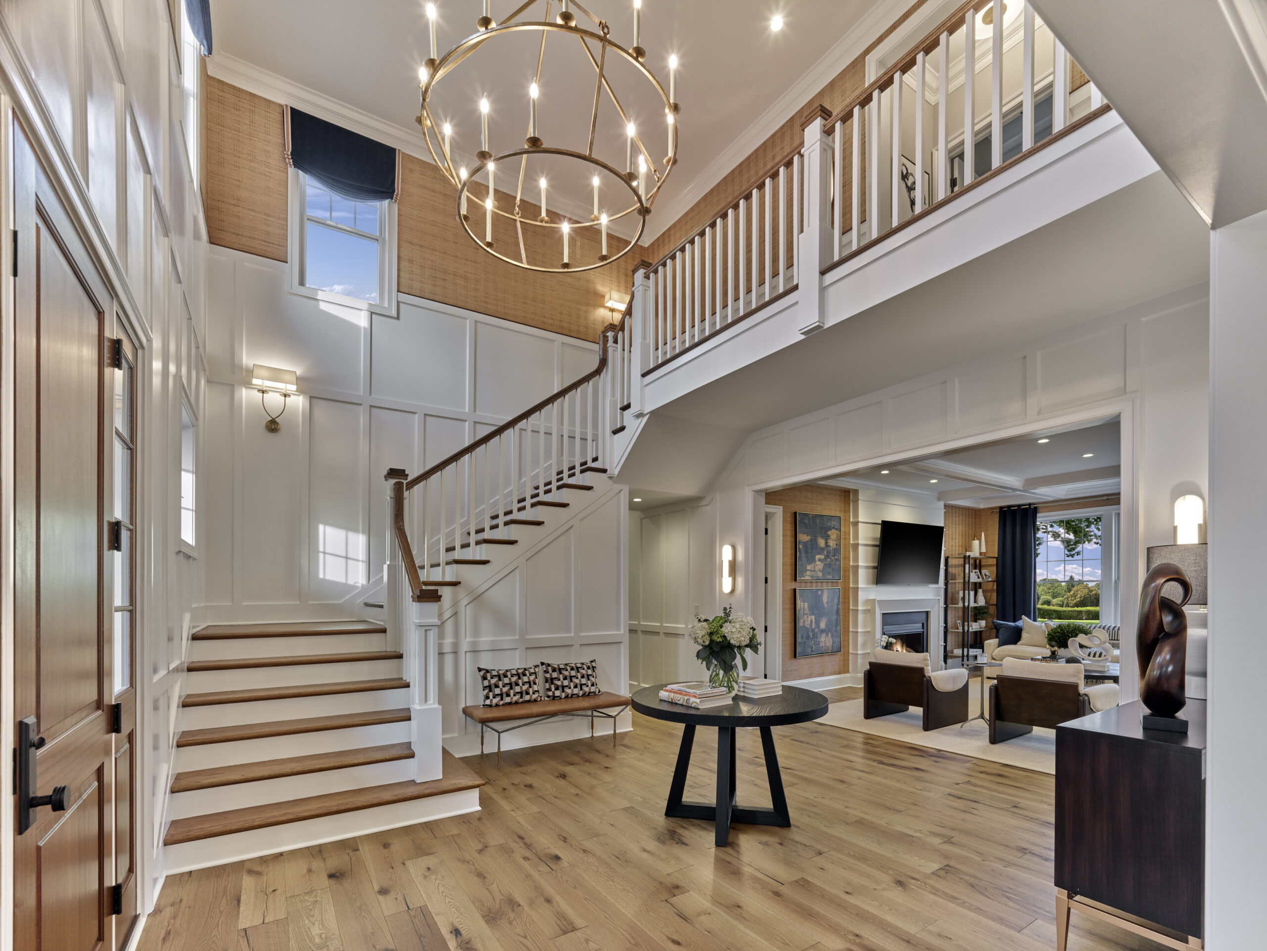 Gacek design group grand foyer in new traditional style