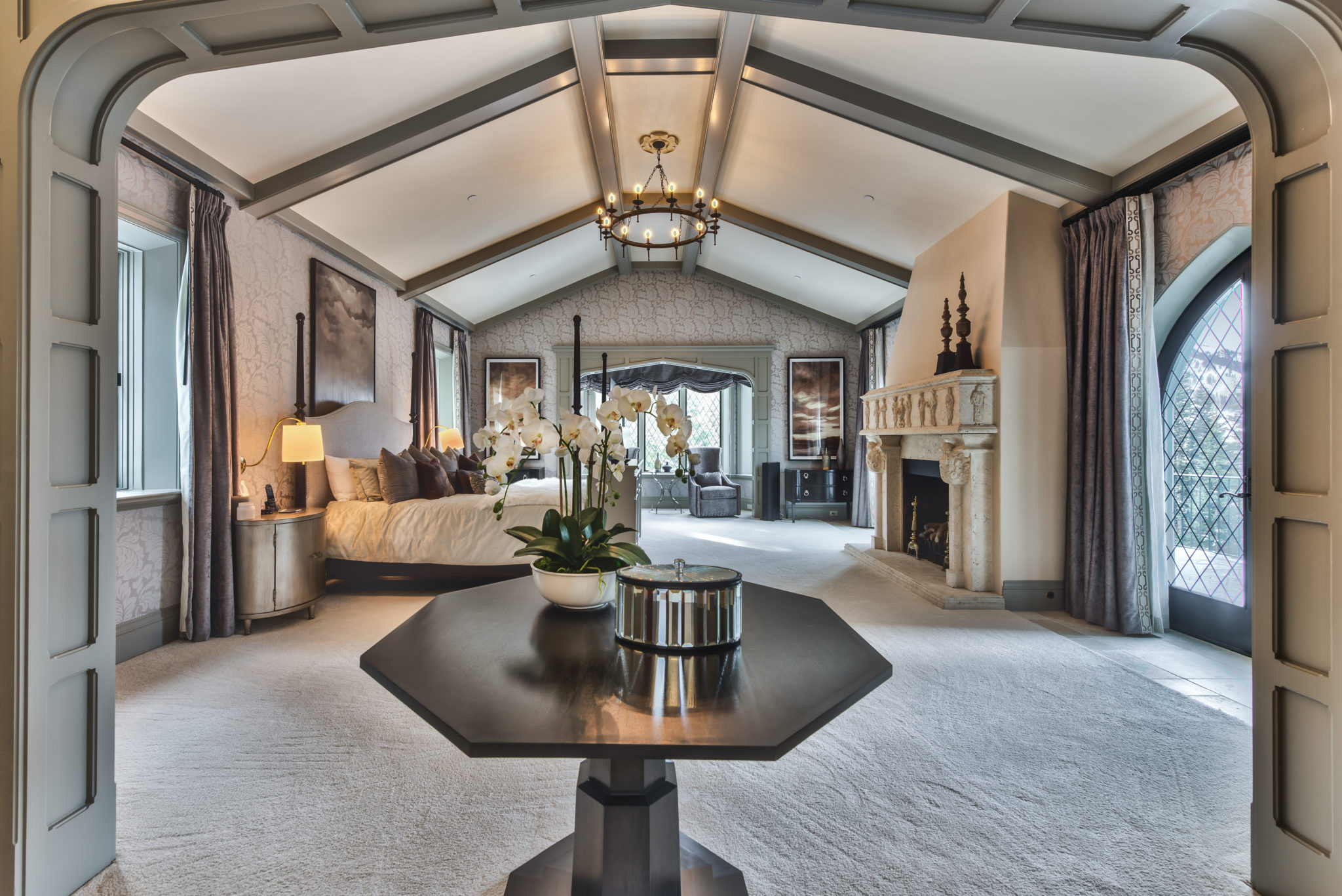 Gacek design group the castle master bedroom
