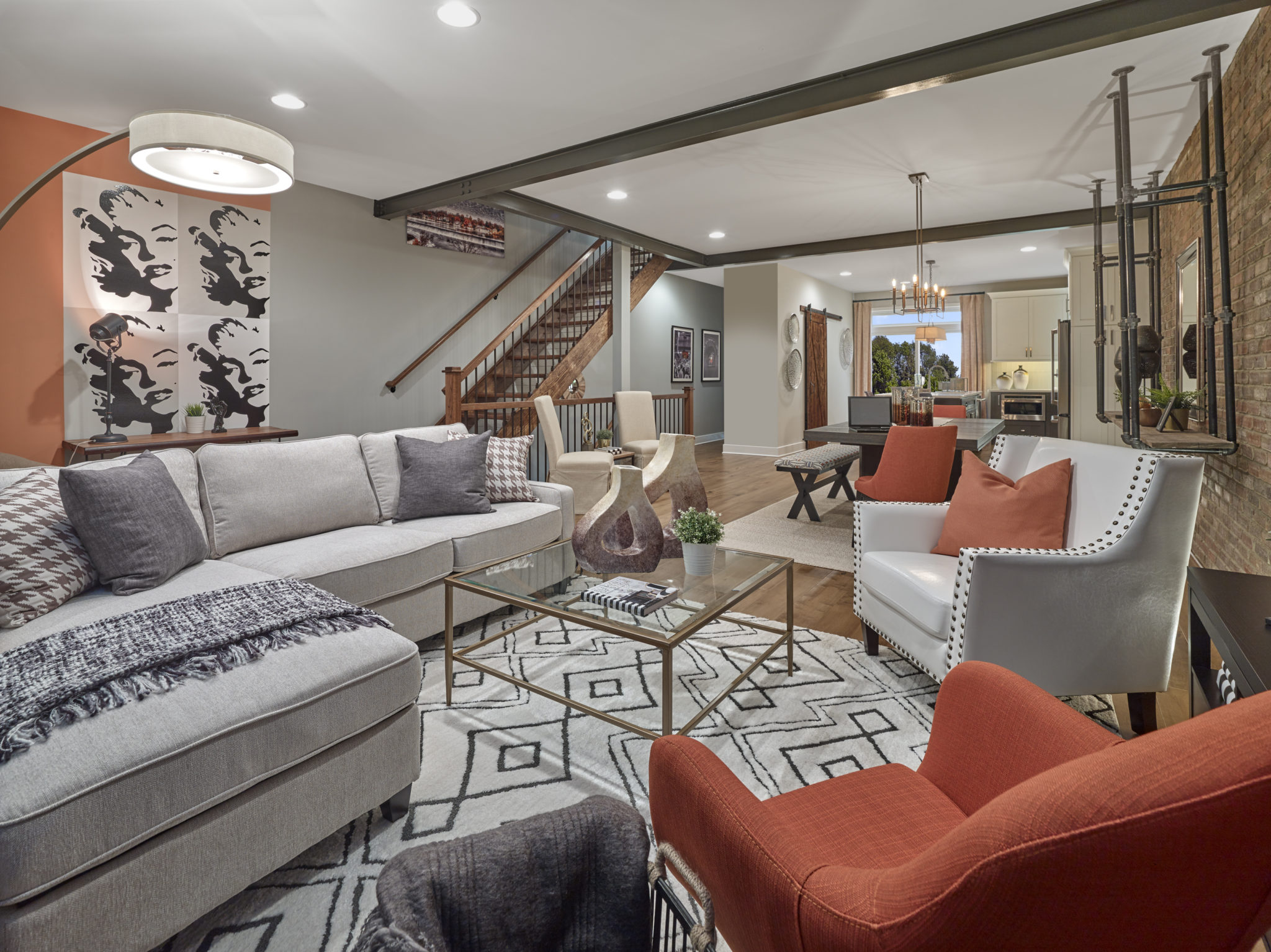 Gacek design group urban living in southampton suburbia great room