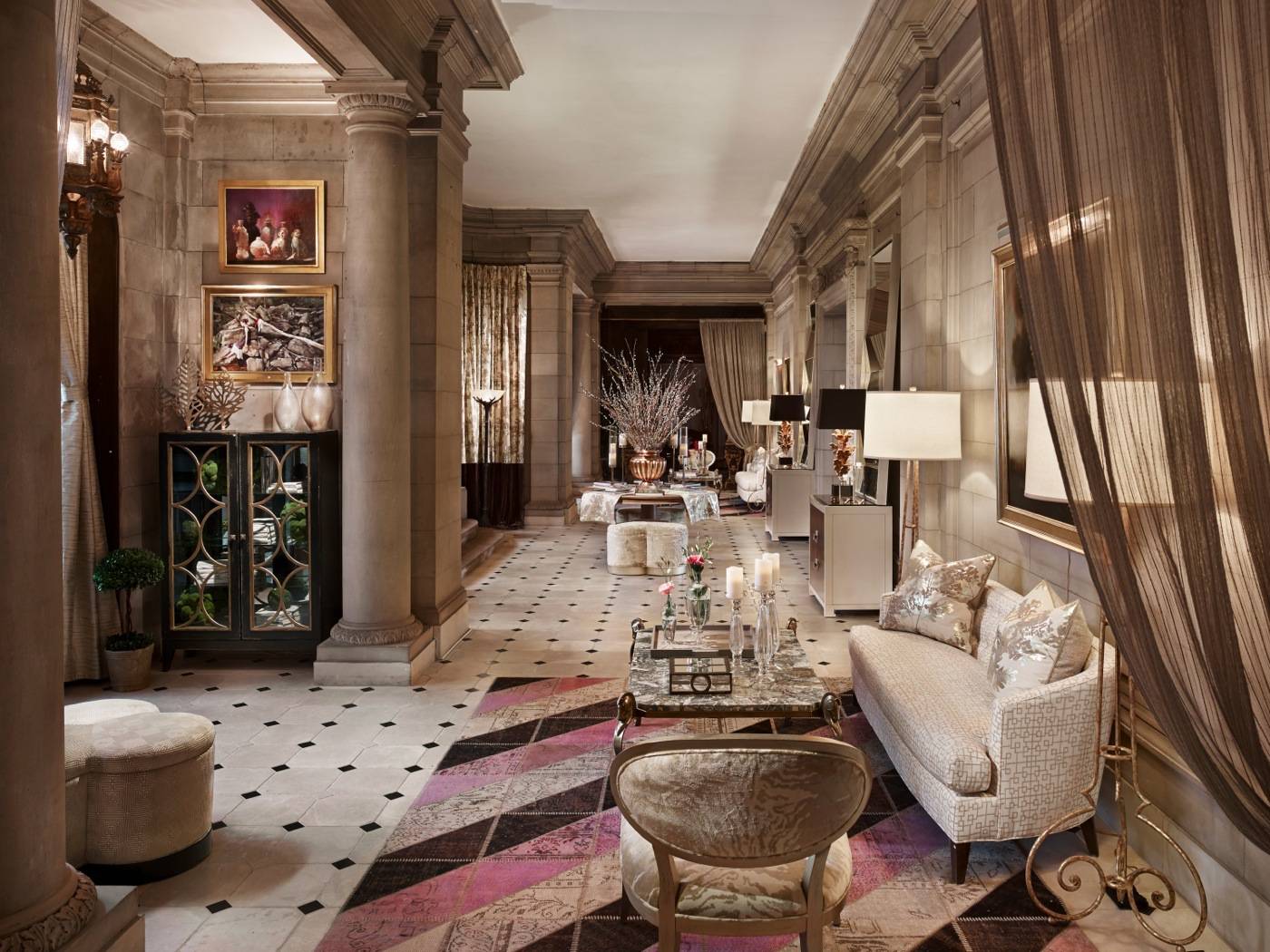 Gacek design group the blairsden mansion in peapack gladstone grand foyer hall