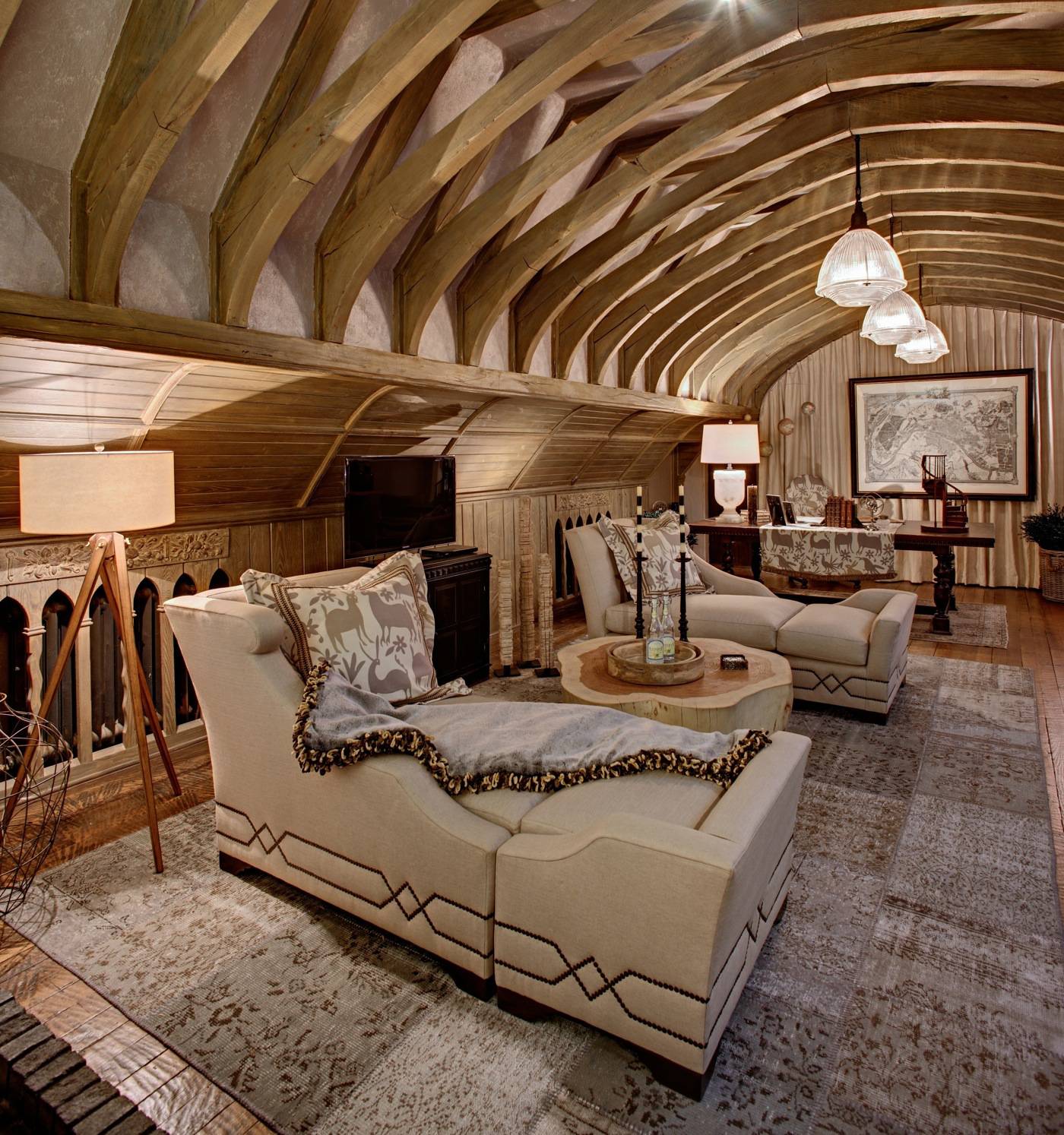 Gacek design group the glynallyn estate in morristown map restorer's study & lounge